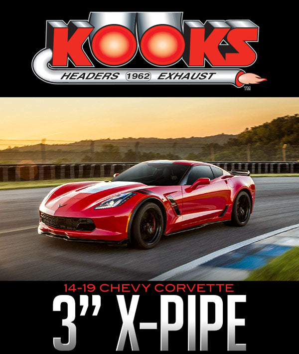 KOOKS 3" X-PIPE: 2014–2019 CHEVY CORVETTE - 0