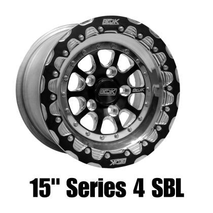 Belak 15x9 / 6in BS / 5x120 BP / High Pad / Series 4 Wheel - Single Beadlock Billet Outer Lip