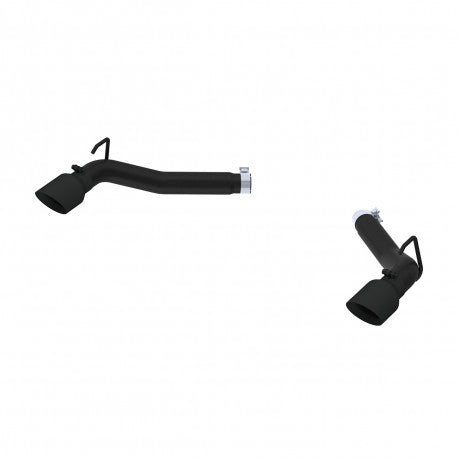 3 Axle Back muffler bypass, Black Coated"