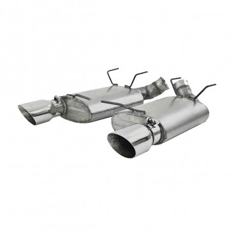 3" Dual Muffler Axle Back, Split Rear, T304