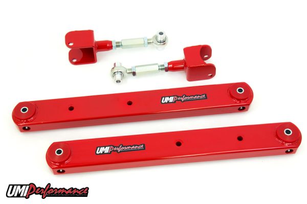 UMI Performance 68-72 GM A-Body Rear Control Arm Kit Fully Boxed Lowers Adjustable Uppers