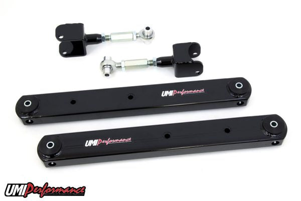 UMI Performance 68-72 GM A-Body Rear Control Arm Kit Fully Boxed Lowers Adjustable Uppers