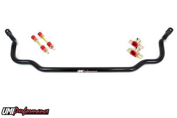 UMI Performance 64-72 GM A-Body 1-1/4in Solid Front Sway Bar - Black