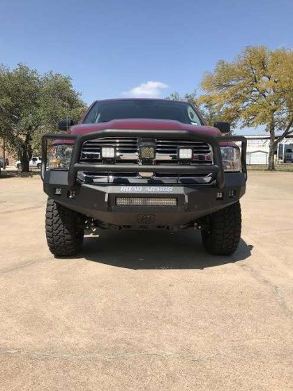 Road Armor 13-18 Ram 1500 Stealth Front Bumper w/Lonestar Guard - Tex Blk - 0