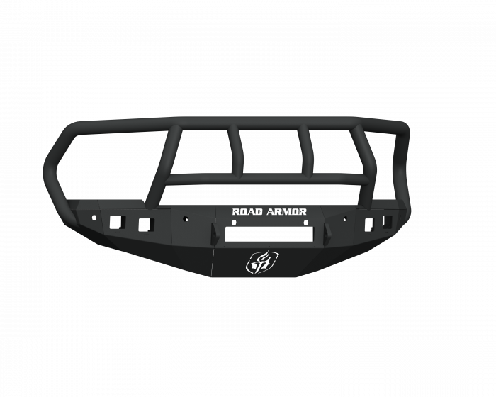 Road Armor 16-18 Ram 2500 Stealth Front Bumper w/Titan II Guard/6 Sensor Holes - Tex Blk