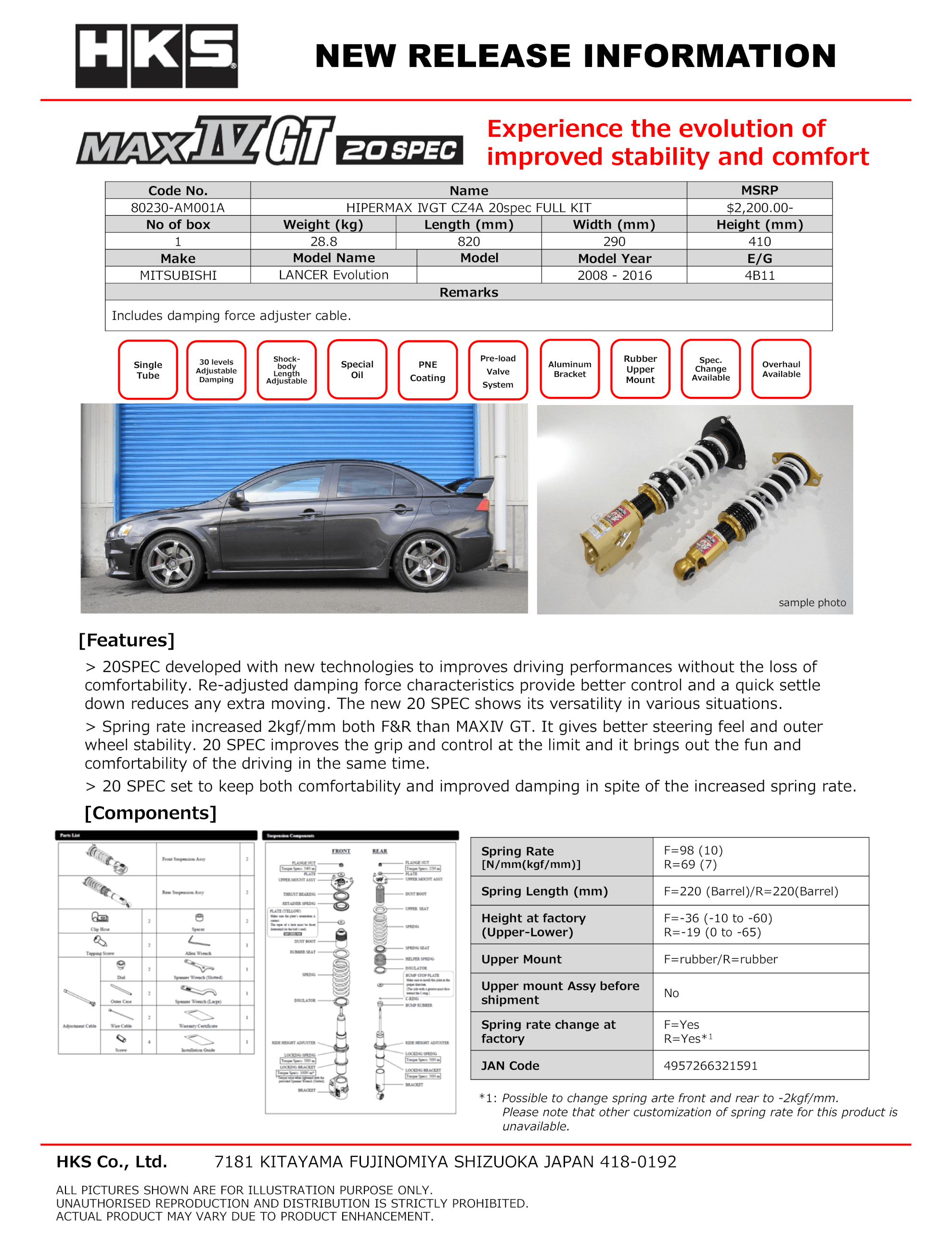 HIPERMAX IVGT CZ4A 20spec FULL KIT