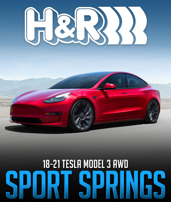 H&R SPORT SPRINGS: 2018–2021 TESLA MODEL 3 AWD - 0