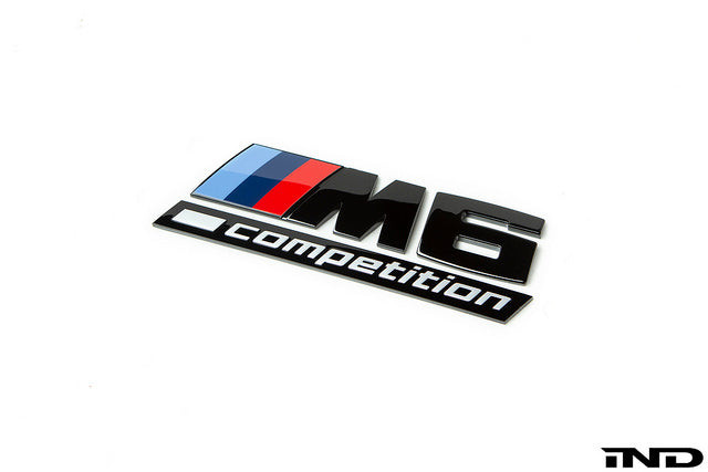 IND F1X M6 Competition Trunk Emblem - Gloss Black - 0