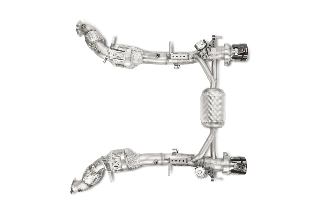 Akrapovic 16-17 Ferrari 488 GTB/488 Spyder Link Pipe Set w/ Cat (SS)