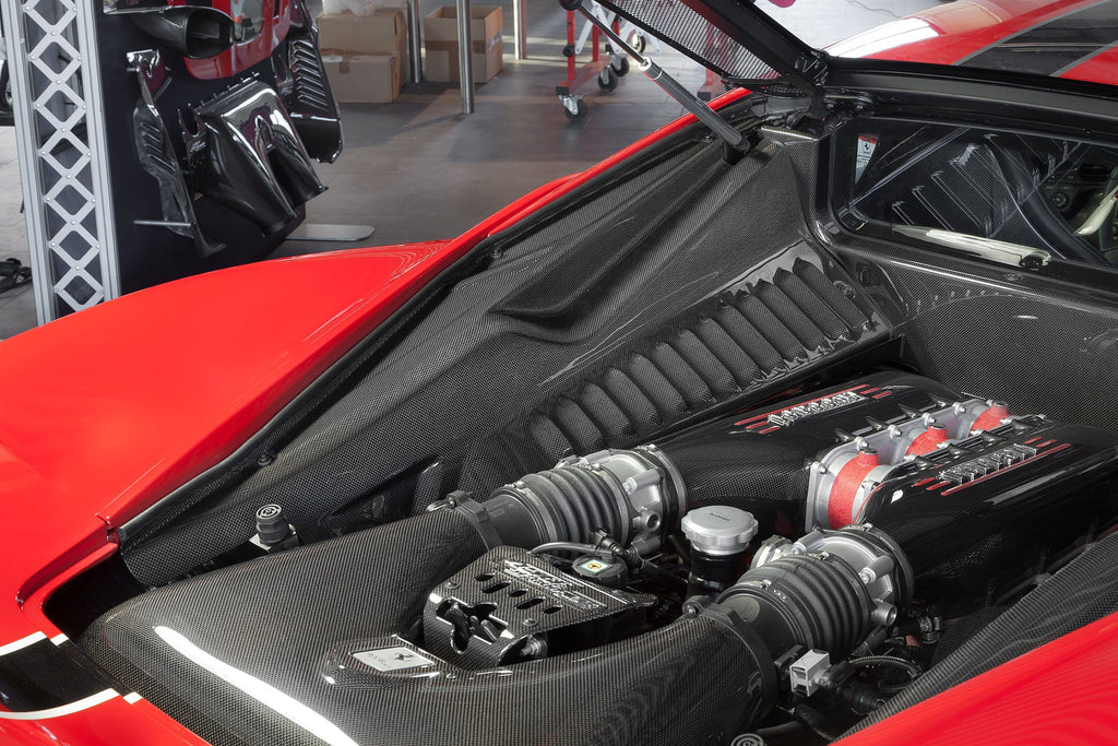 Ferrari 458 Italia/Speciale Carbon Side Engine Compartment Covers (Matte)