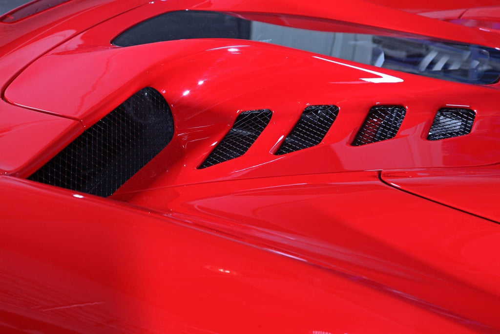 Ferrari 458 Carbon And Glass Bonnet - Primed Top/Clear Bottom (Spider/Aperta ONLY)