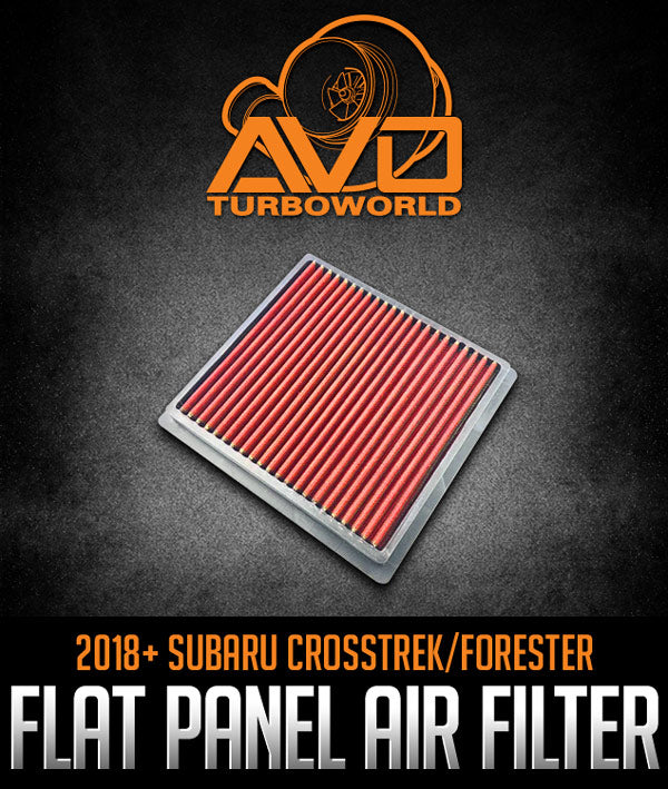 AVO TURBOWORLD FLAT PANEL AIR FILTER: 2018+ SUBARU CROSSTREK/FORESTER