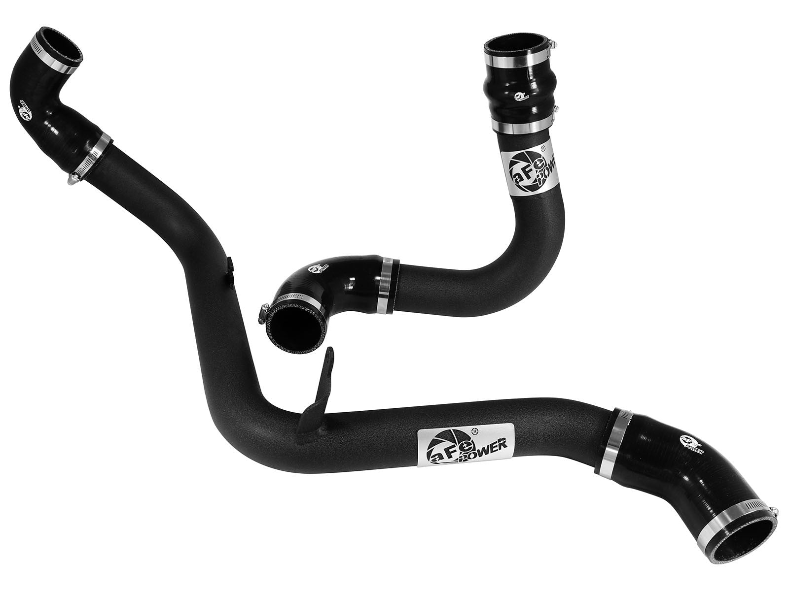 BladeRunner 2-1/2 IN Aluminum Hot and Cold Charge Pipe Kit Black Ford Focus ST 13-18 L4-2.0L (t)