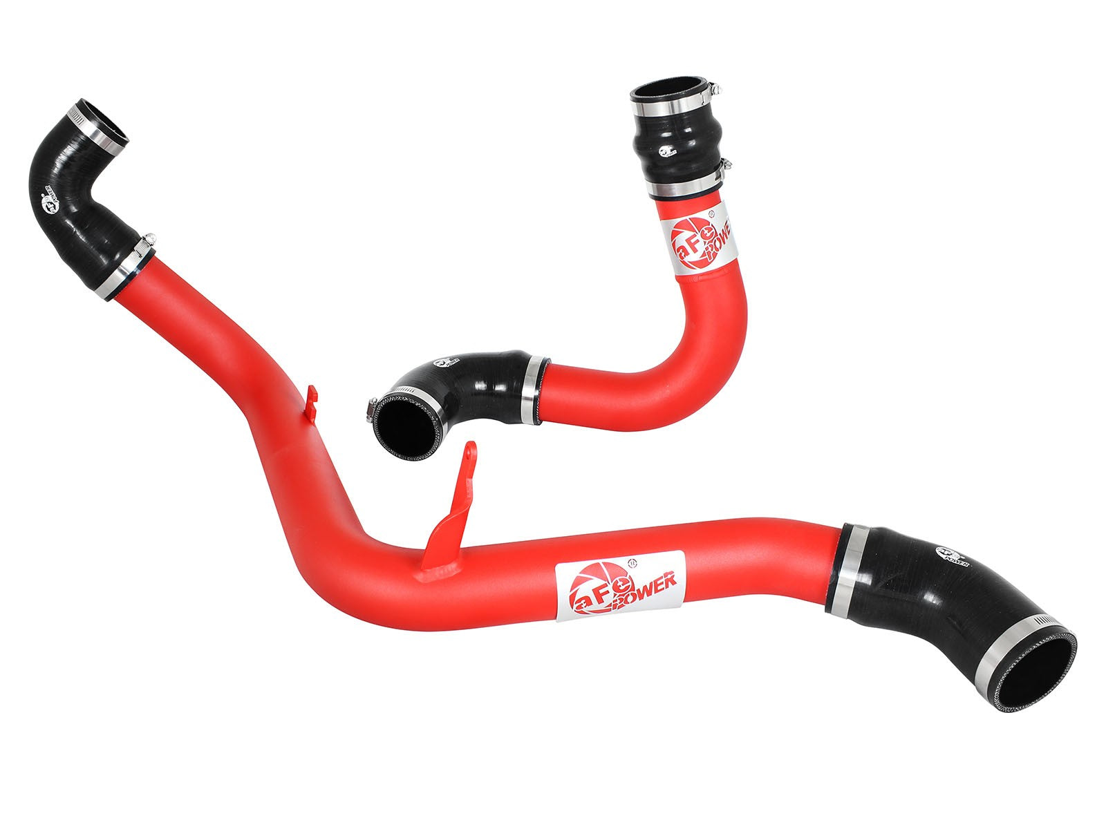 BladeRunner 2-1/2 IN Aluminum Hot and Cold Charge Pipe Kit Red Ford Focus ST 13-18 L4-2.0L (t)