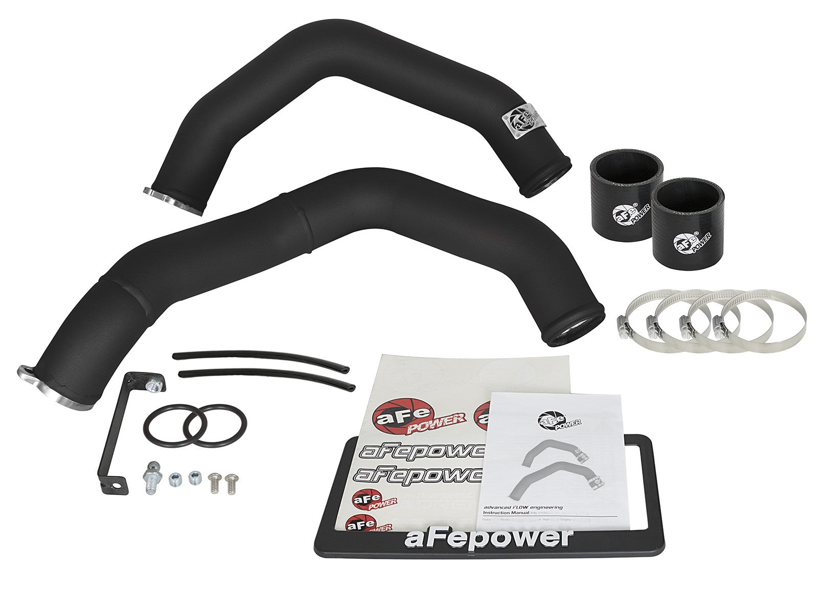 BladeRunner 2-1/4 IN Aluminum Hot and Cold Charge Pipe Kit Black BMW M3/M4 (F80/82/83) 15-18 L6-3.0L (tt) S55