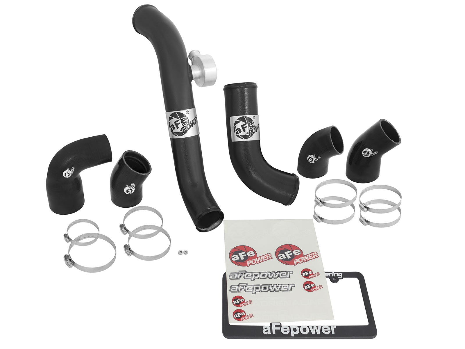 BladeRunner Aluminum Hot and Cold Charge Pipe Kit Black Ford Mustang 15-19 L4-2.3L (t)