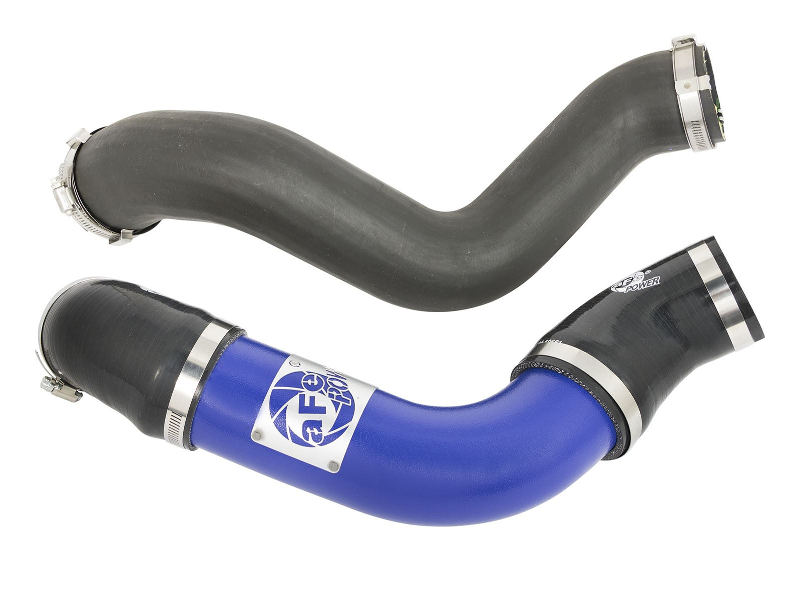 BladeRunner Aluminum Hot and Cold Charge Pipe Kit Blue Ford Mustang 15-19 L4-2.3L (t)