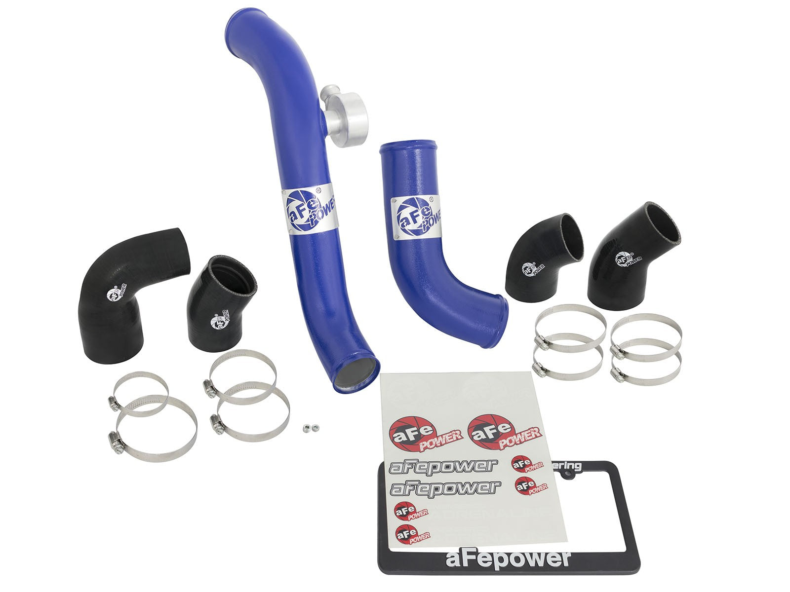 BladeRunner Aluminum Hot and Cold Charge Pipe Kit Blue Ford Mustang 15-19 L4-2.3L (t)