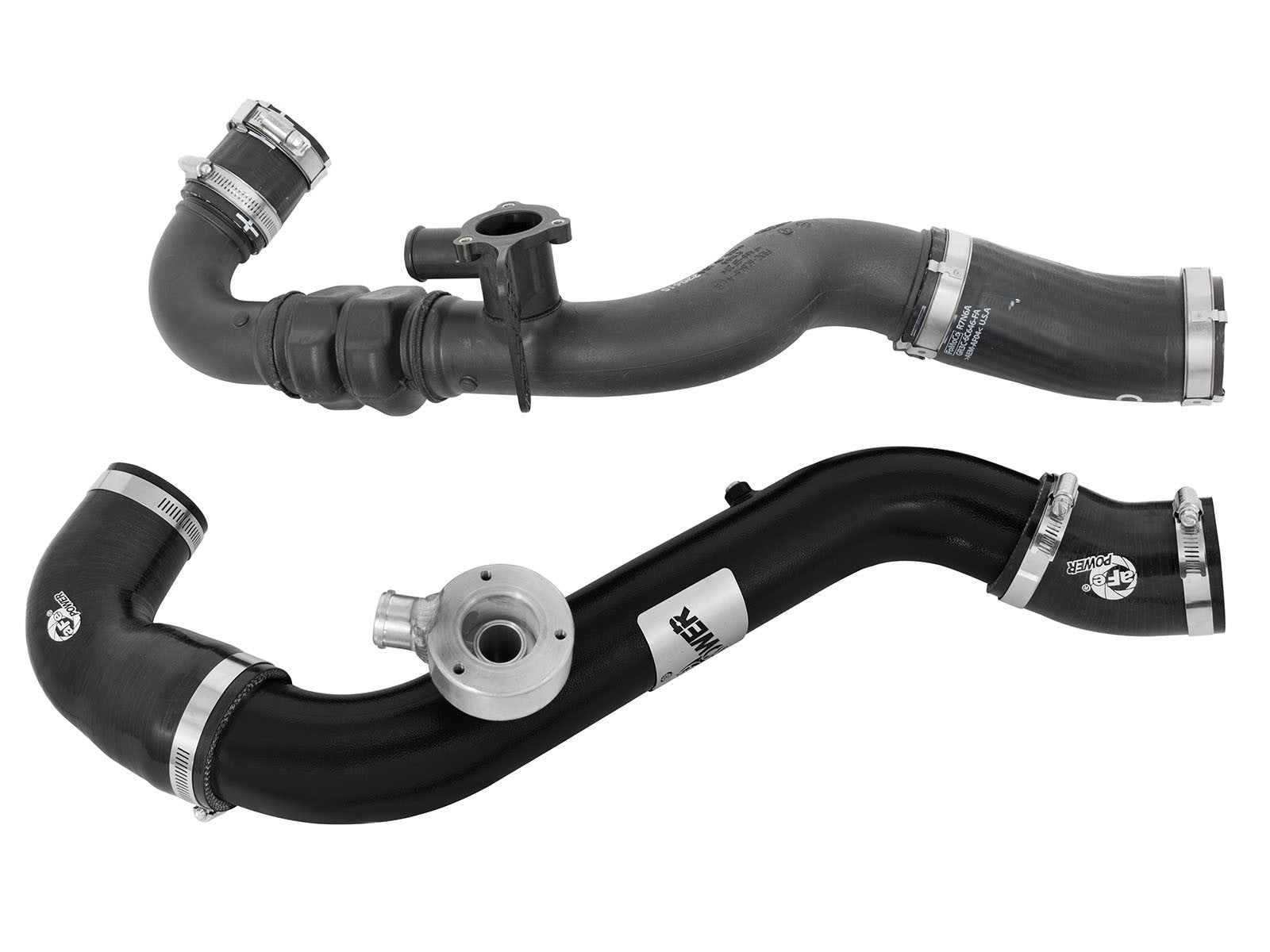 BladeRunner 2-1/2 IN Aluminum Hot Charge Pipe Black Ford Mustang 15-19 L4-2.3L (t)