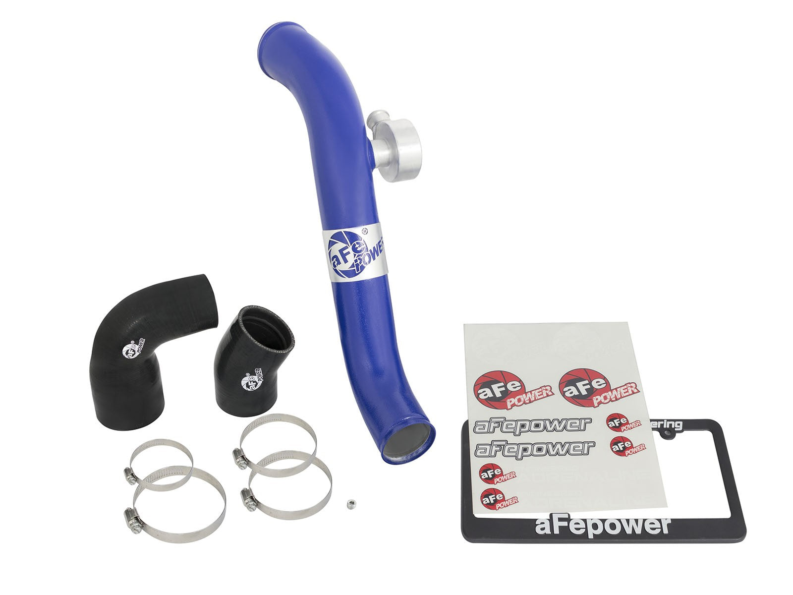 BladeRunner 2-1/2 IN Aluminum Hot Charge Pipe Blue Ford Mustang 15-19 L4-2.3L (t)