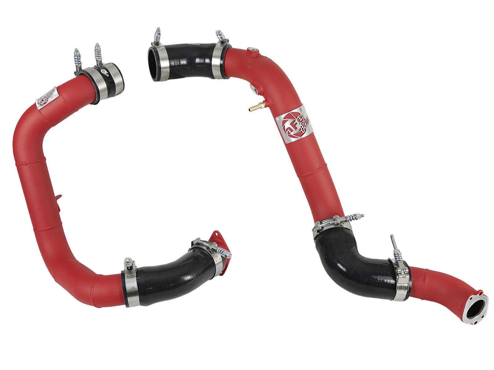 BladeRunner 2-1/4 IN & 2-1/2 IN Aluminum Hot and Cold Charge Pipe Kit Red Honda Civic Si 16-19 L4-1.5L (t)