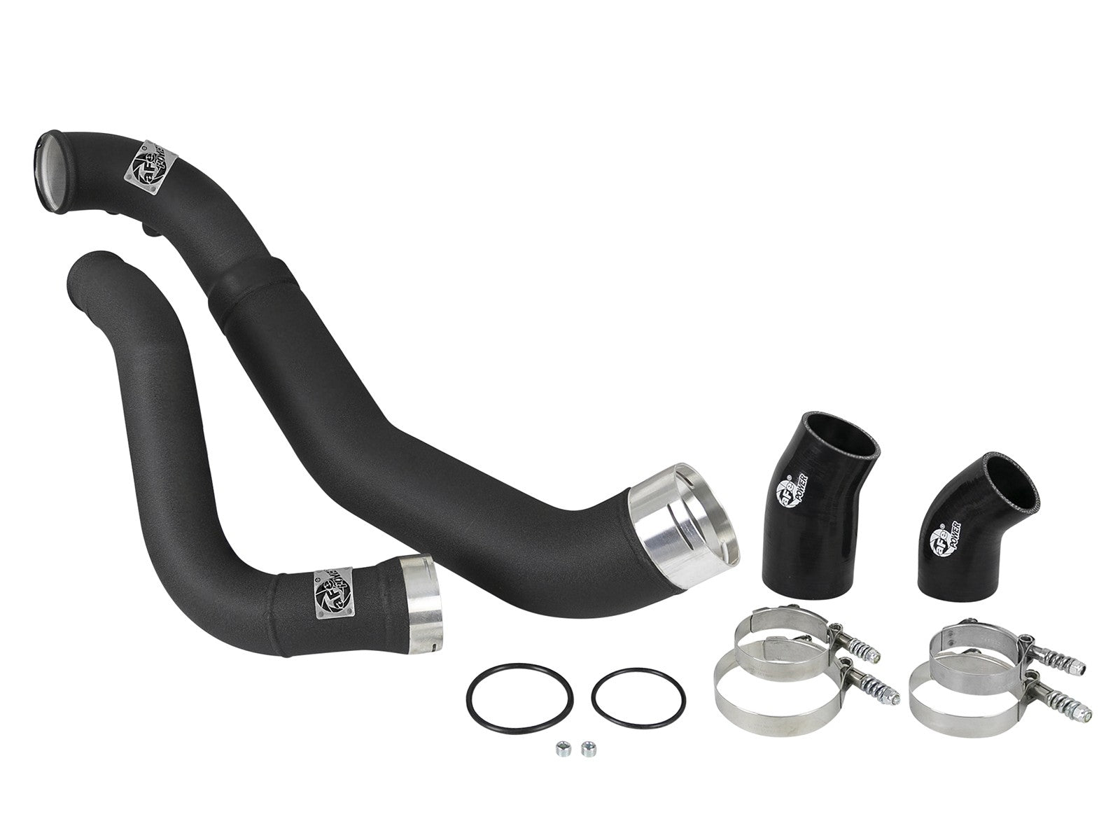 BladeRunner 3-1/2 IN to 3 IN Aluminum Cold Charge Pipe Black Ford F-150 18-19 V6-3.0L (td)