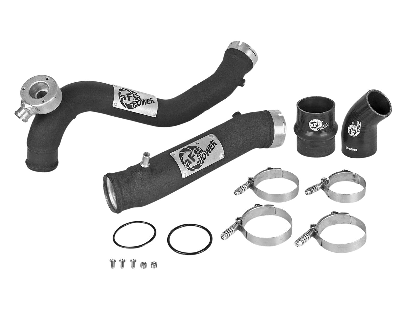 BladeRunner 3 IN Aluminum Hot and Cold Charge Pipe Kit Black Ford Ranger 2019 L4-2.3L (t)