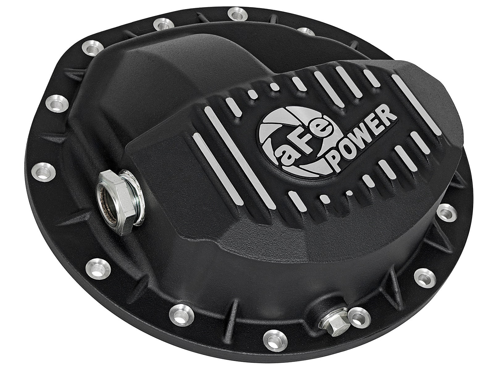 Pro Series Front Differential Cover Kit Black w/ Machined Fins & Gear Oil Dodge Diesel Trucks 03-12 L6-5.9/6.7L (td) - 0