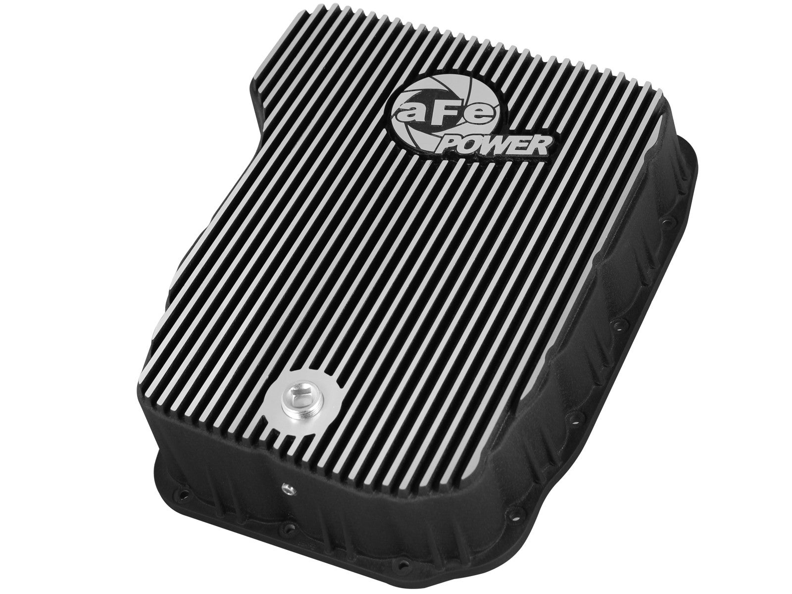 aFe Power Transmission Pan Black w/ Machined Fins Dodge Diesel Trucks 07.5-12 L6-6.7L (td)