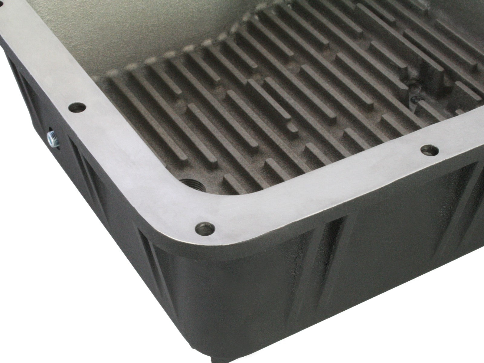 aFe Power Transmission Pan Black w/ Machined Fins  GM Diesel Trucks 01-19 V8-6.6L (td) LB7/LLY/LBZ/LMM/LML/L5P