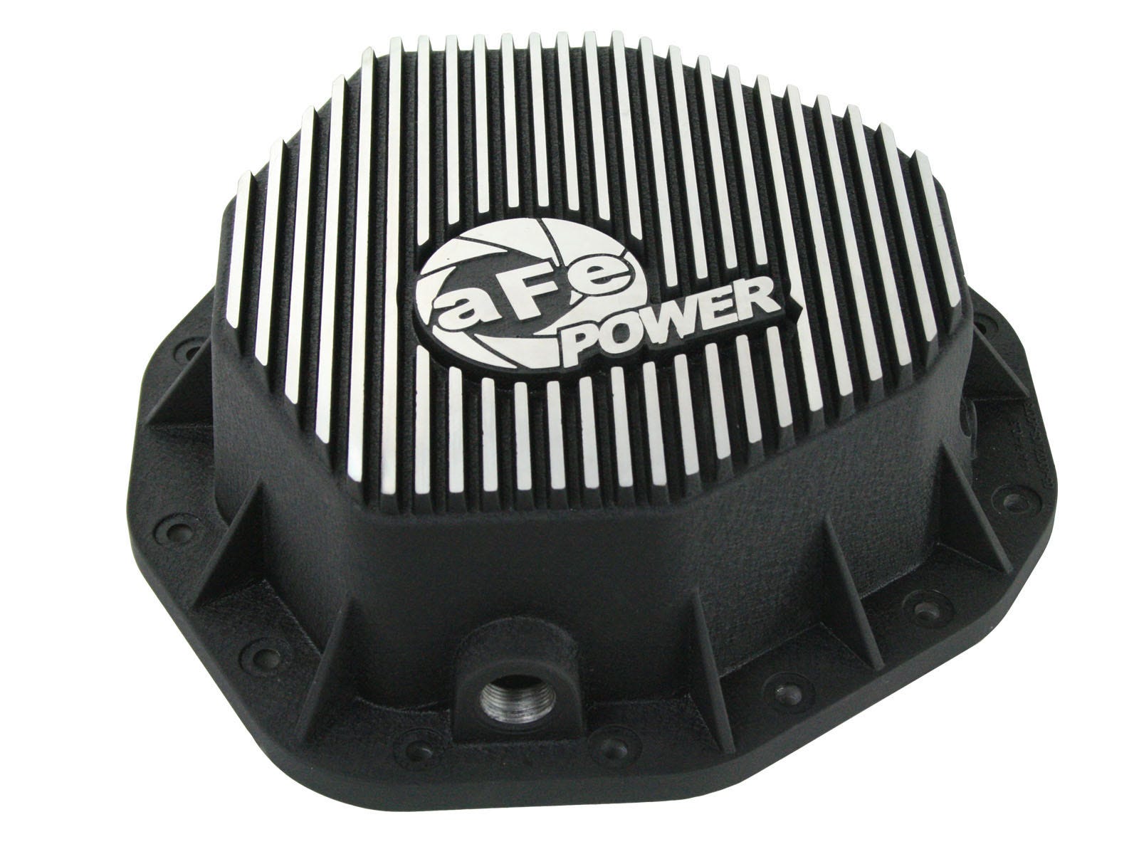 Pro Series Rear Differential Cover Kit Black w/ Machined Fins & Gear Oil Dodge Diesel Trucks 03-05 L6-5.9L (td) - 0