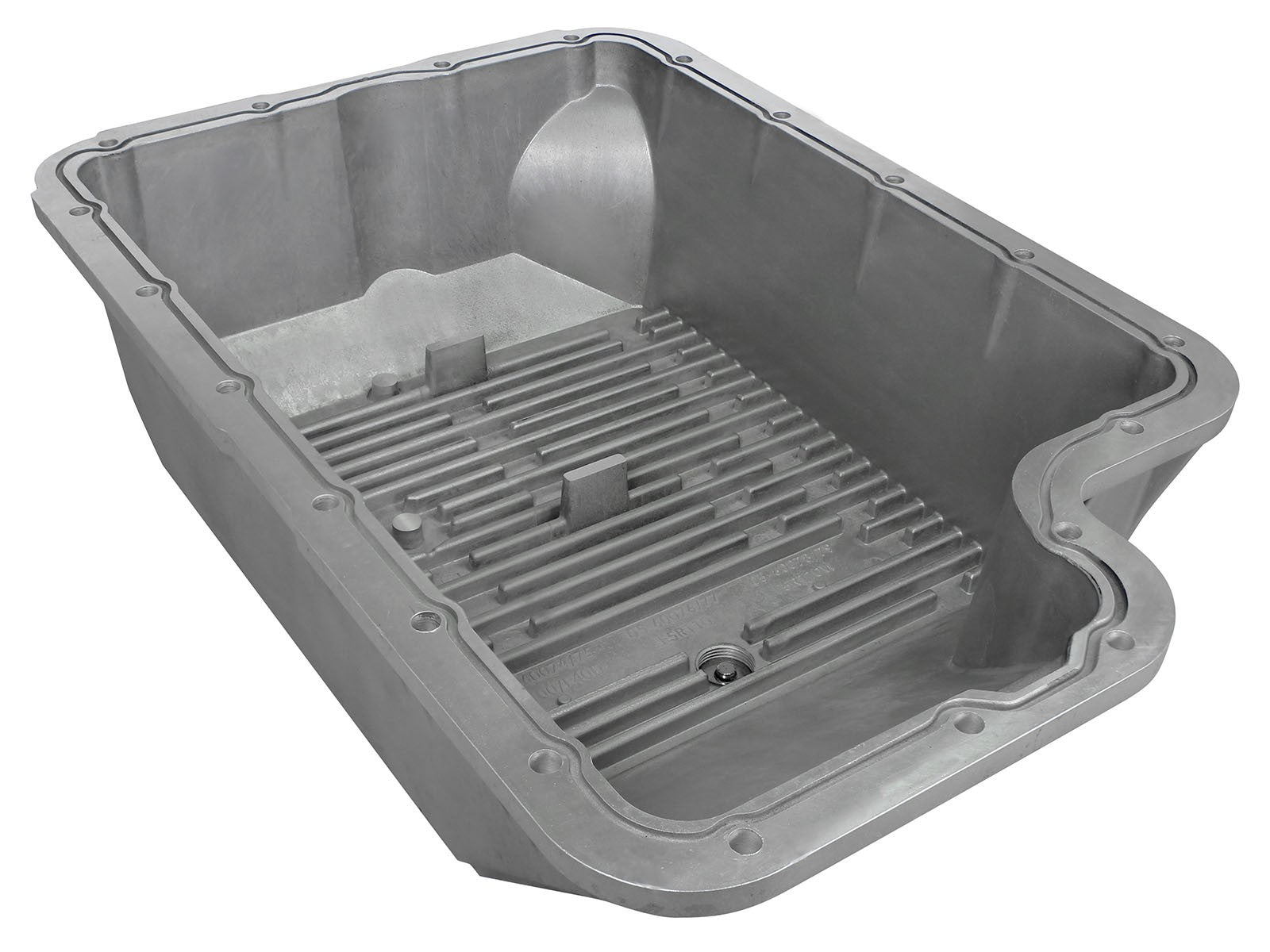 aFe Power Transmission Pan Raw w/ Machined Fins Ford Diesel Trucks 94-10 V8-7.3L/6.0L/6.4L (td) - 0