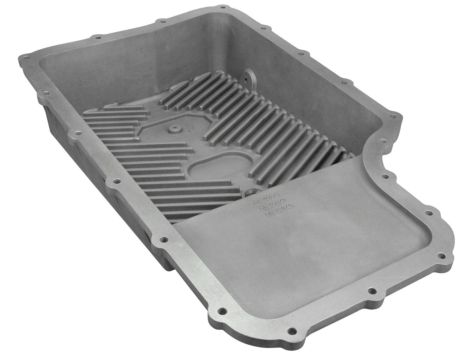 aFe Power Transmission Pan Raw w/ Machined Fins Ford Diesel Trucks 11-19 V8-6.7L (td) - 0