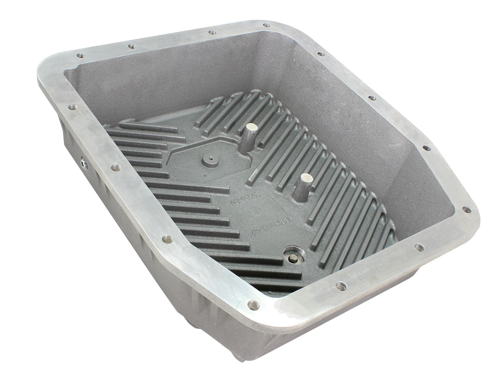 aFe Power Transmission Pan Raw w/ Machined Fins Ford Trucks 93-08 - 0