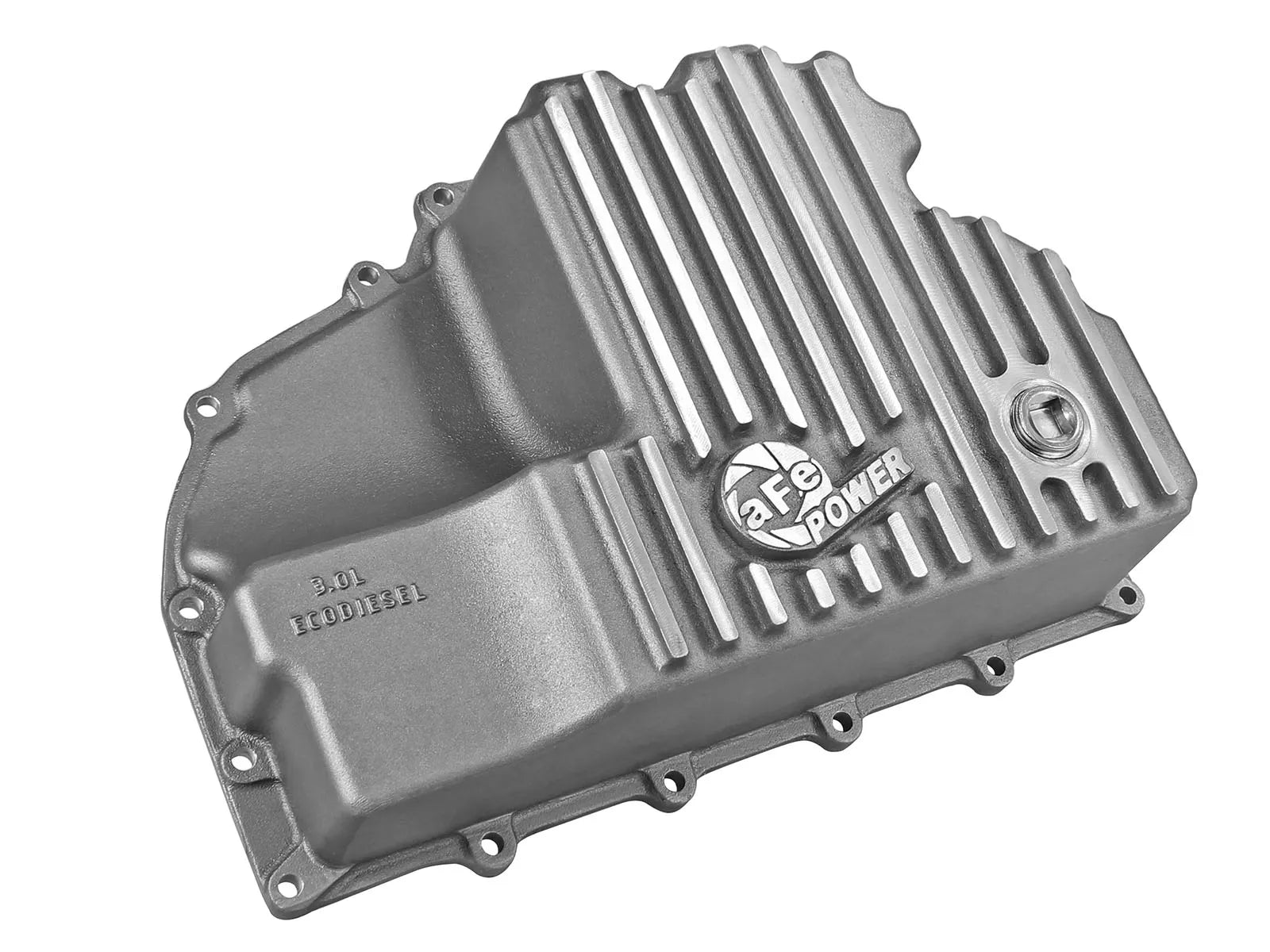 Street Series Engine Oil Pan Raw w/ Machined Fins Dodge RAM 1500 EcoDiesel 14-18 V6-3.0L (td) - 0