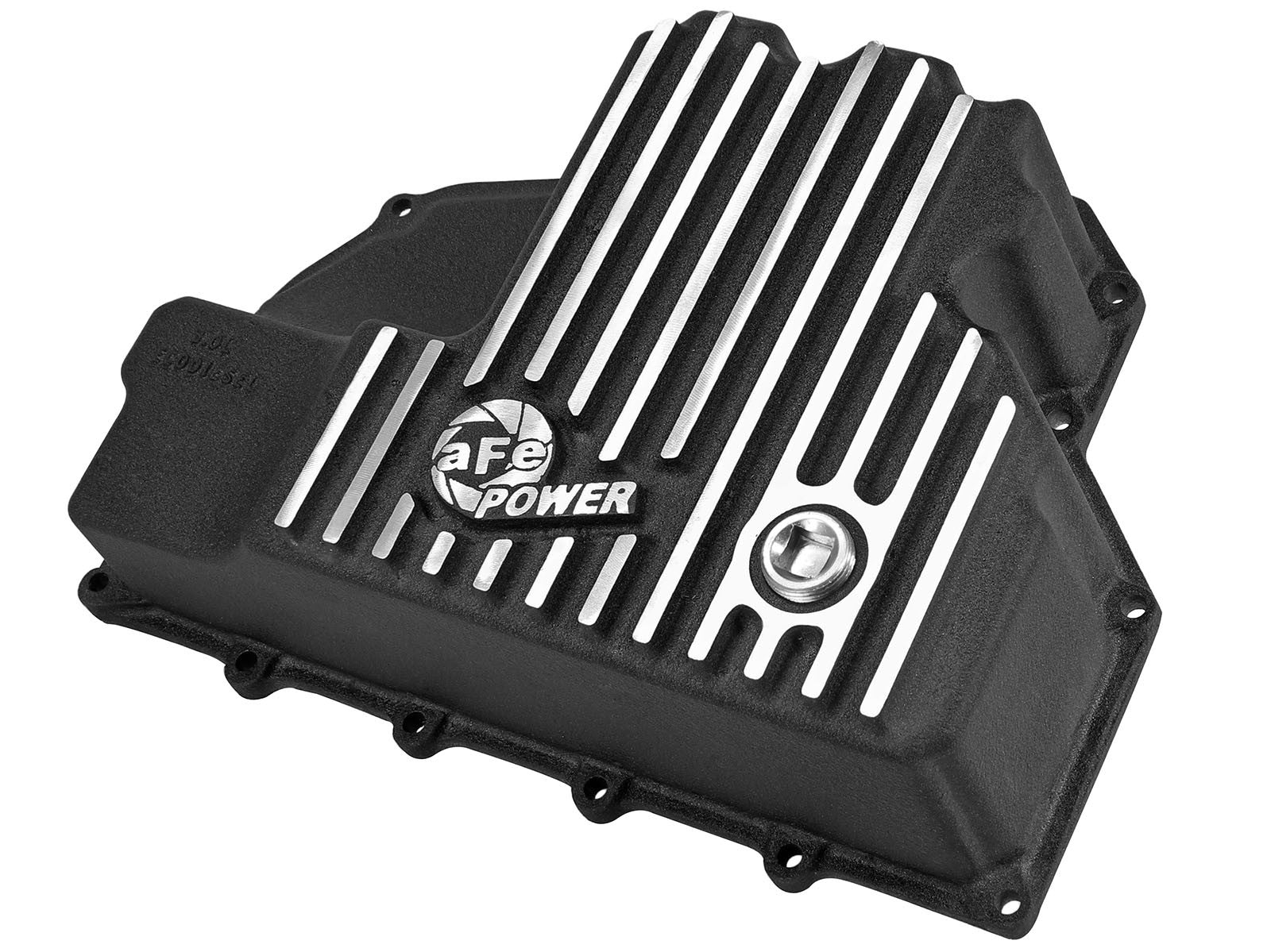 Pro Series Engine Oil Pan Black w/ Machined Fins Dodge RAM 1500 EcoDiesel 14-18 V6-3.0L (td)