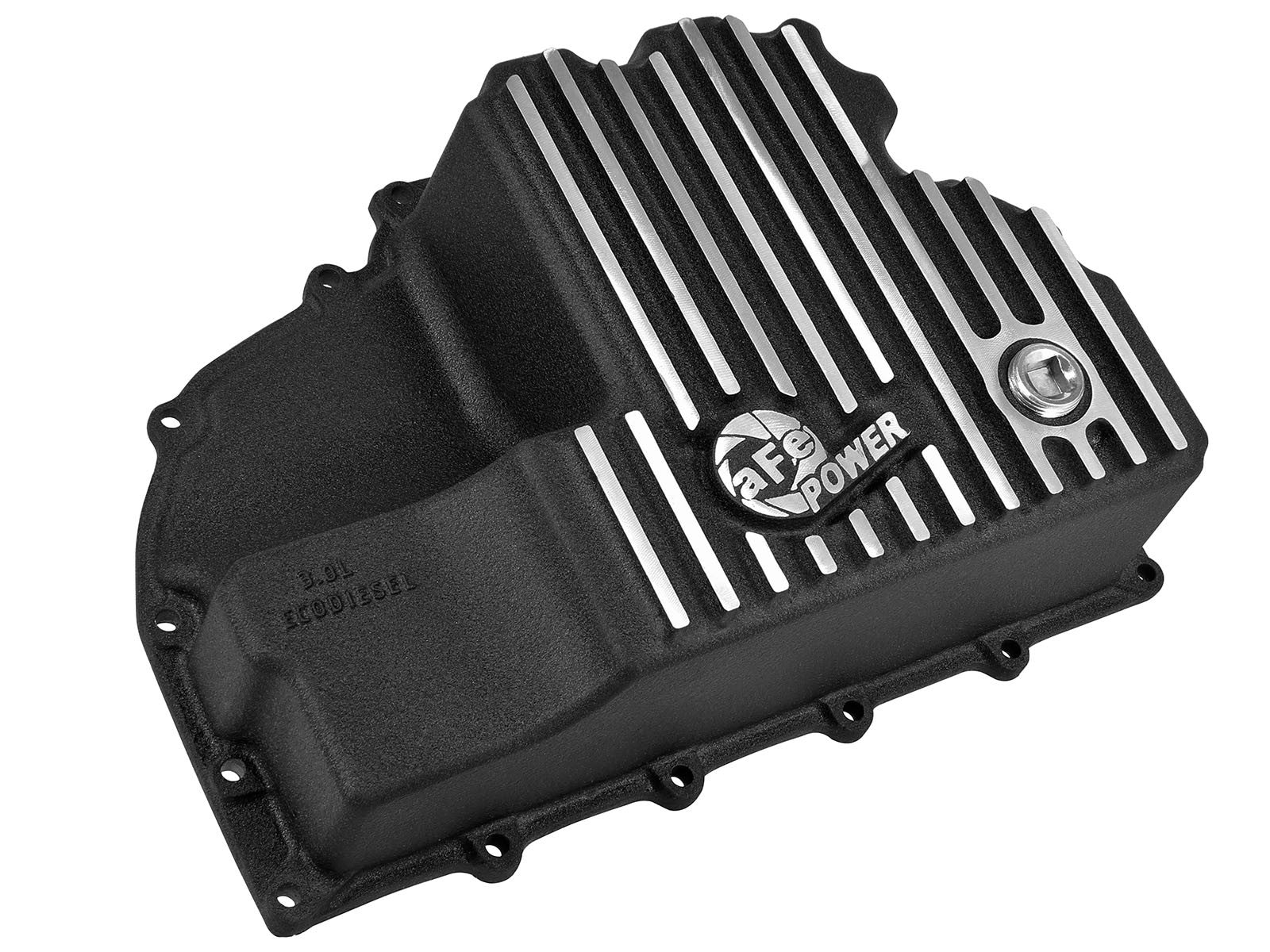 Pro Series Engine Oil Pan Black w/ Machined Fins Dodge RAM 1500 EcoDiesel 14-18 V6-3.0L (td) - 0