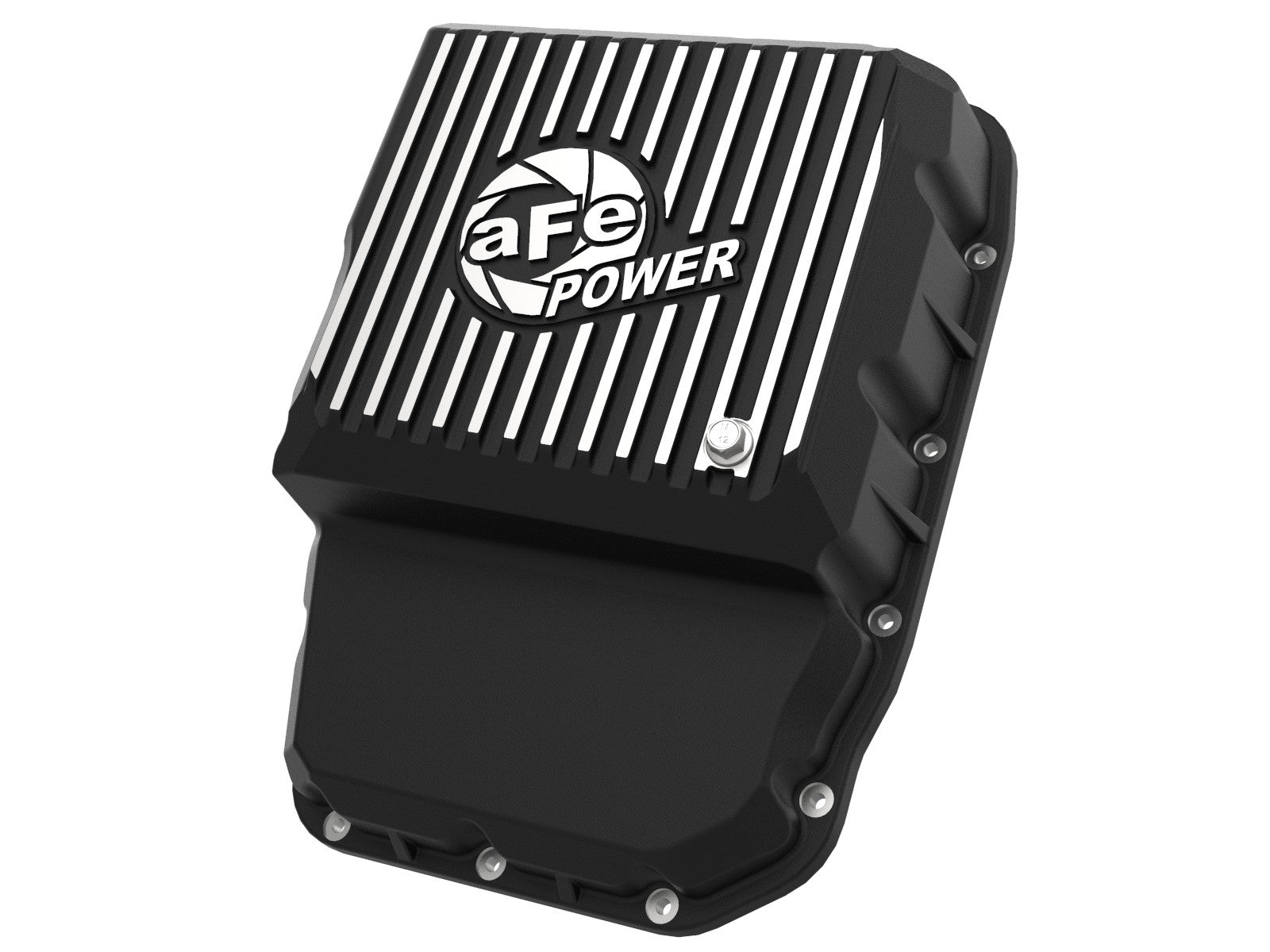 aFe Power Transmission Pan Black w/ Machined Fins Dodge Diesel Trucks 13-19 L6-6.7L (td)