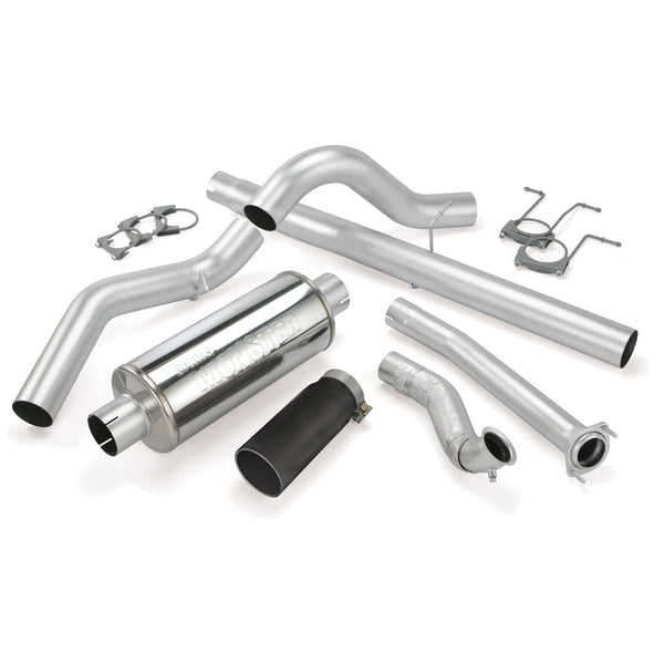 Banks Power 94-97 Ford 7.3L ECLB Monster Exhaust System - SS Single Exhaust w/ Black Tip