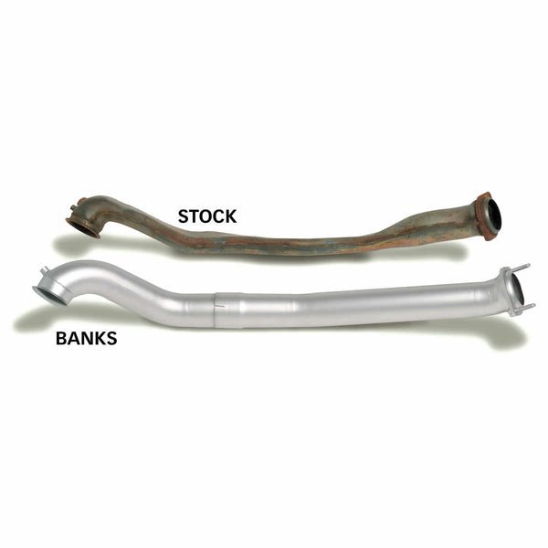 Banks Power 94-97 Ford 7.3L CCLB Monster Exhaust System - SS Single Exhaust w/ Black Tip - 0