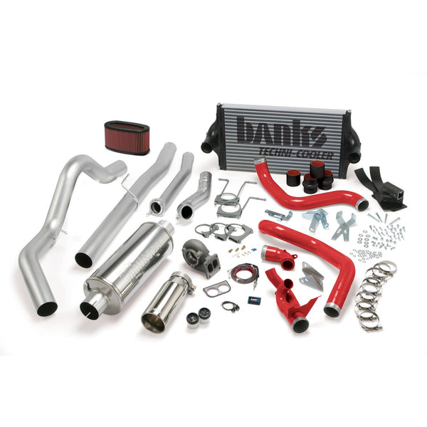 Banks Power 94-97 Ford 7.3L CCLB Man PowerPack System - SS Single Exhaust w/ Chrome Tip