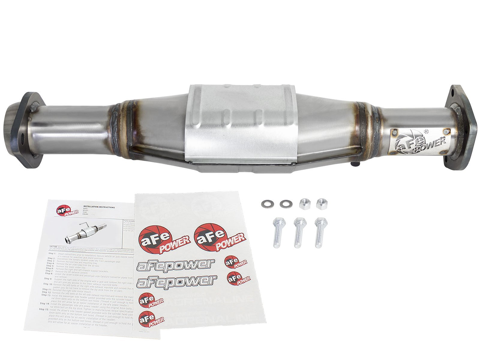 aFe POWER Direct Fit 409 Stainless Steel Rear Catalytic Converter Jeep Wrangler (TJ) 00-03 L6-4.0L