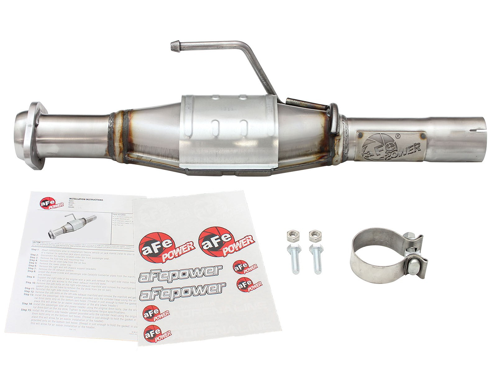 aFe POWER Direct Fit 409 Stainless Steel Rear Catalytic Converter Jeep Wrangler (TJ) 04-06 L6-4.0L