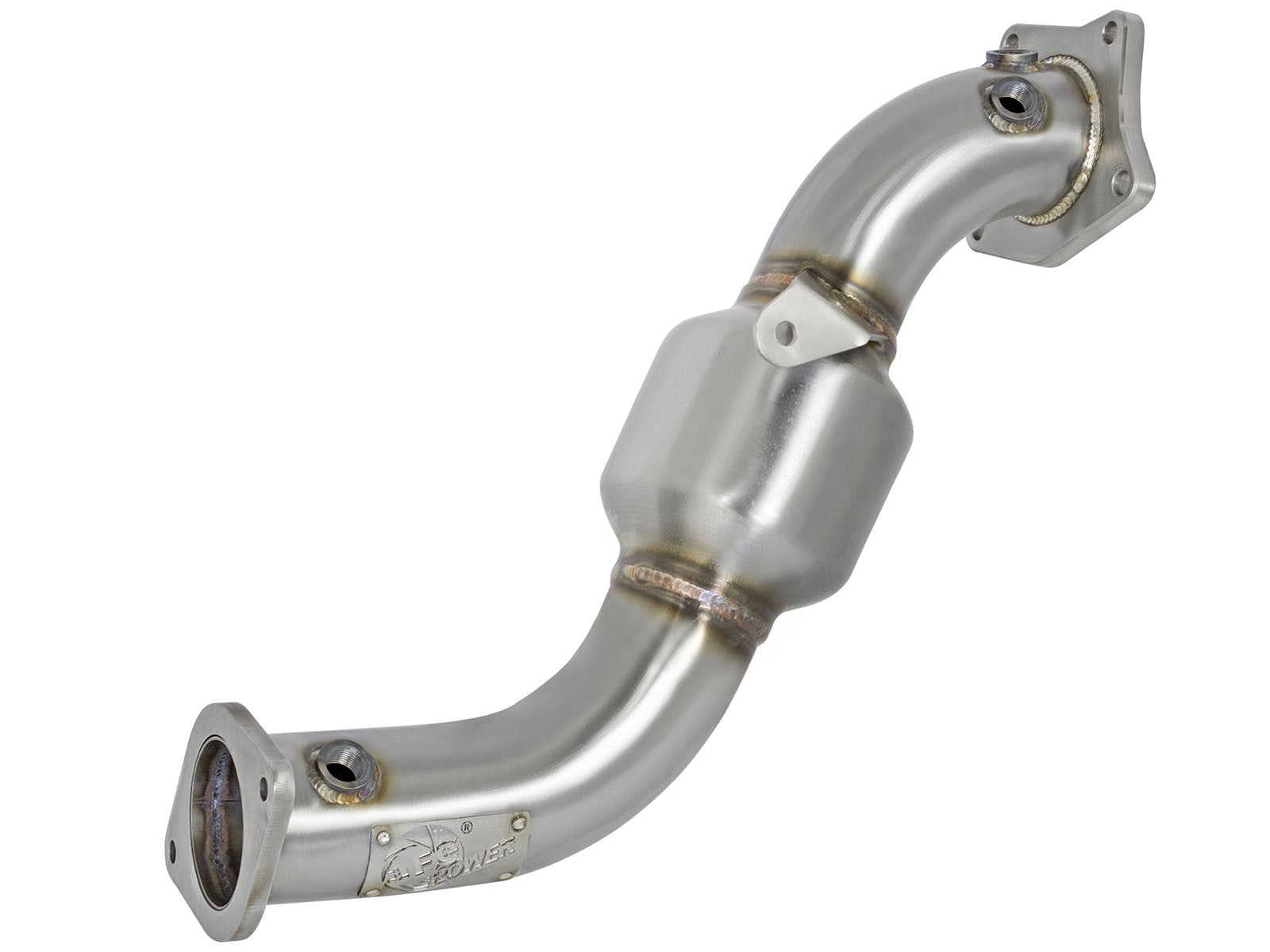 Twisted Steel 3 IN 304 Stainless Steel Street Series Downpipe w/ Cats Cadillac ATS 13-19 / Chevy Camaro 16-20 L4-2.0L (t)