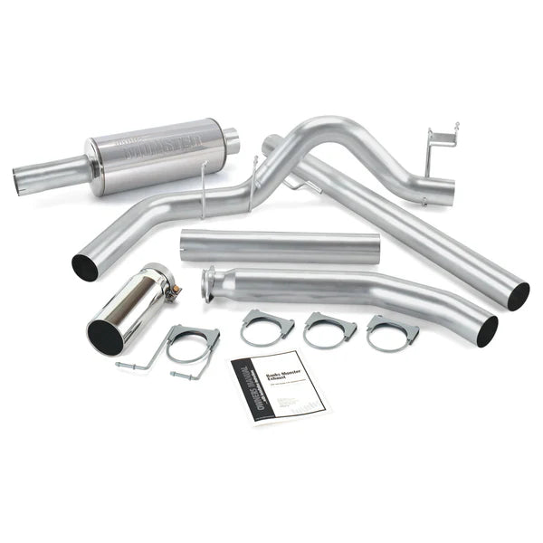 Banks Power 98-02 Dodge 5.9L Ext Cab Monster Exhaust System - SS Single Exhaust w/ Chrome Tip