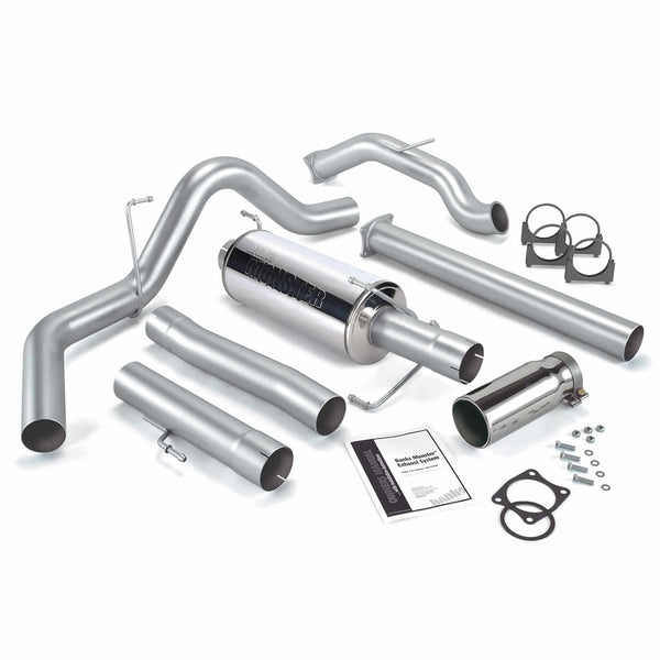 Banks Power 03-04 Dodge 5.9L CCLB(Catted) Monster Exhaust System - SS Single Exhaust w/ Chrome Tip