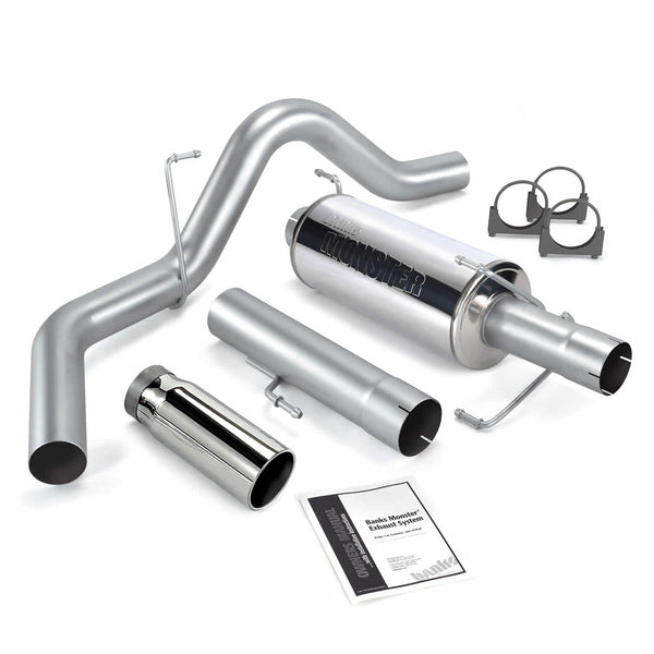 Banks Power 04-07 Dodge 5.9L 325Hp SCLB/CCSB Monster Exhaust Sys - SS Single Exhaust w/ Chrome Tip