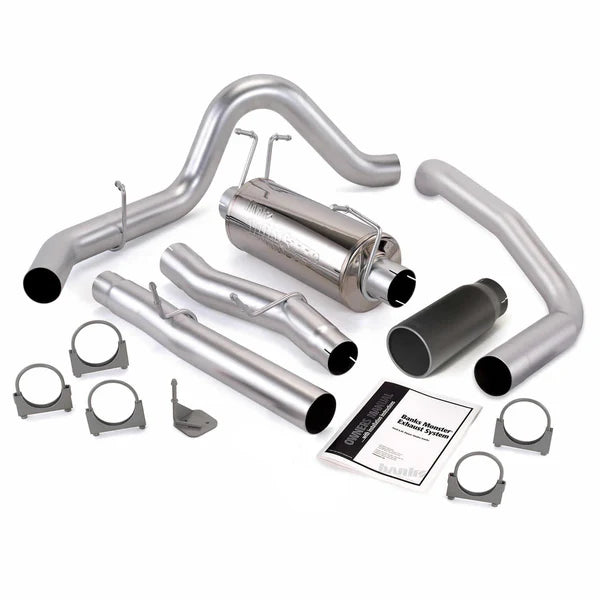 Banks Power 03-07 Ford 6.0L SCLB Monster Exhaust System - SS Single Exhaust w/ Black Tip