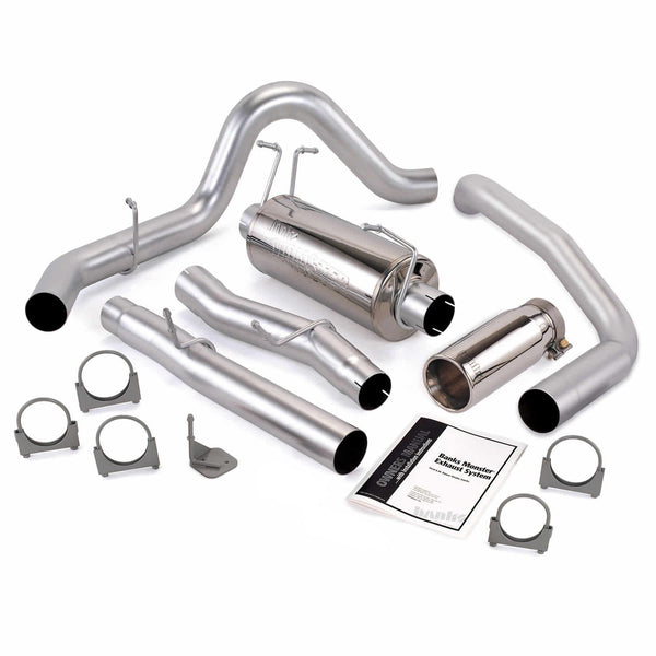 Banks Power 03-07 Ford 6.0L SCLB Monster Exhaust System - SS Single Exhaust w/ Chrome Tip