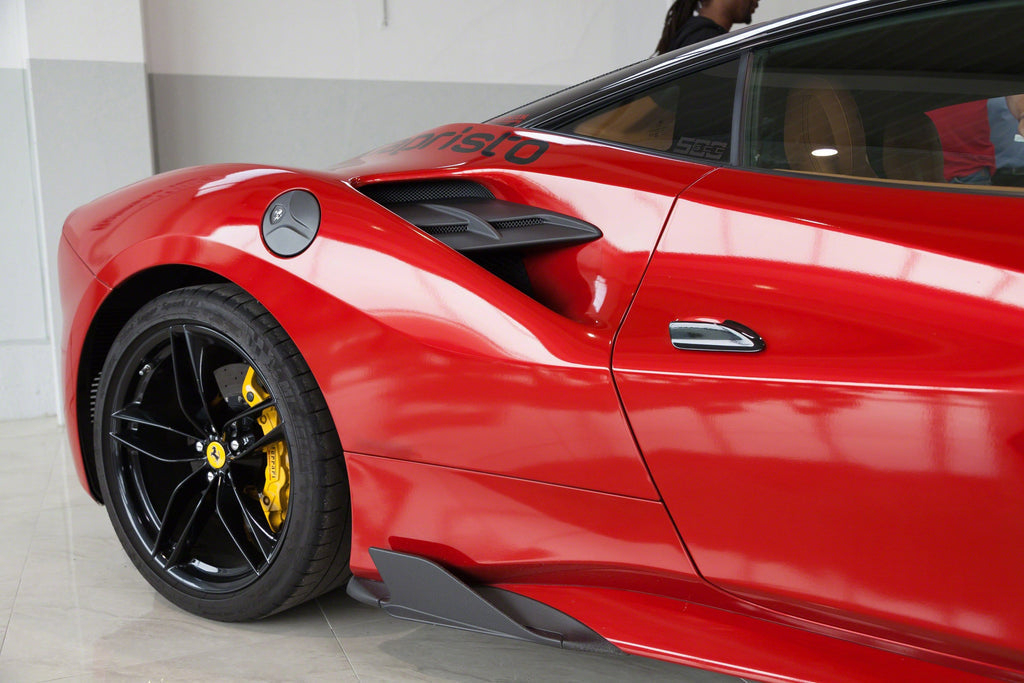 Ferrari 488 GTB/GTS Carbon Side Air Intake Panels (Matte)